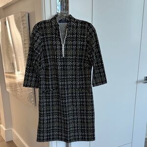 Katherine Way Black and White Patterned dress